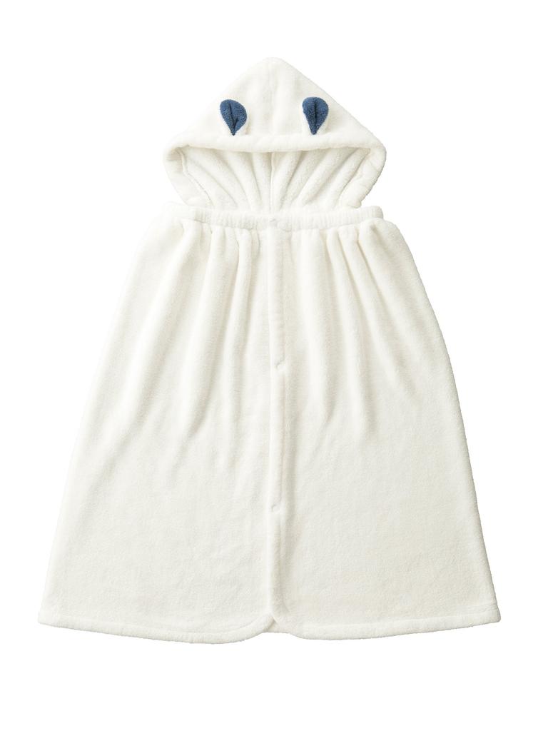 CB JAPAN Carari Wrap Towel with Hood for Pool and 3x Water Absorption Polar Length Quickly Absorbs Water in the Gaps Between the Marshmallow Soft and