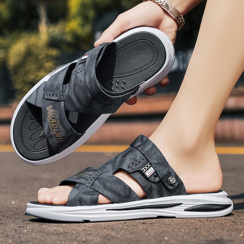 Fashion CYYTL Mens Slippers Summer Casual Outdoor Beach Shoes Sandals Walking Slides Comfort Luxury Designer Leather Fashion Lightweight