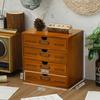 Wooden computer heightening rack office desktop storage organizing cabinet wooden box drawer cosmetic storage box wooden box
