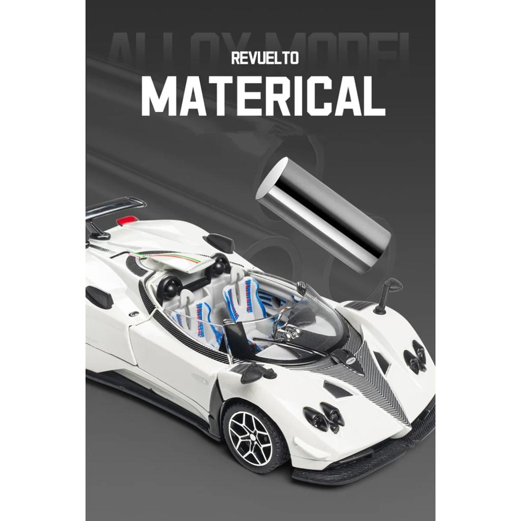 1/32 Pagani Zonda HP Barchetta Alloy Concept Sports Car Model Diecasts Metal Racing Car Vehicles Model Sound Light Kids Toy Gift