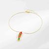 Colorful Glazed Necklace Ethnic Style Gold Jewelry Retro Enamel Fish Necklace  Jewelry Accessories