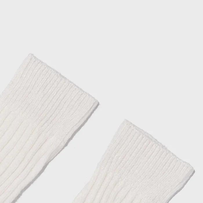 Classic Ribbed Knee Socks (ivory)