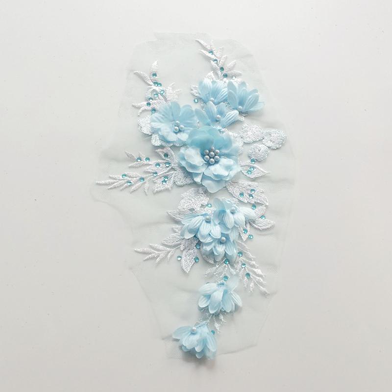 

1 предмет трехмерной одежды с сетчатой марлей и украшением свадебного платья, доступно несколько вариантов небесно-голубой