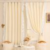 100% Blackout Curtain Vintage Lace Window Curtains Bedroom French Window Shades Blinds Living Room Privacy Shading Cloth