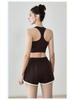 Women's Summer Slimming Racerback Yoga Bra with Chest Pads - Beautiful Back Design
