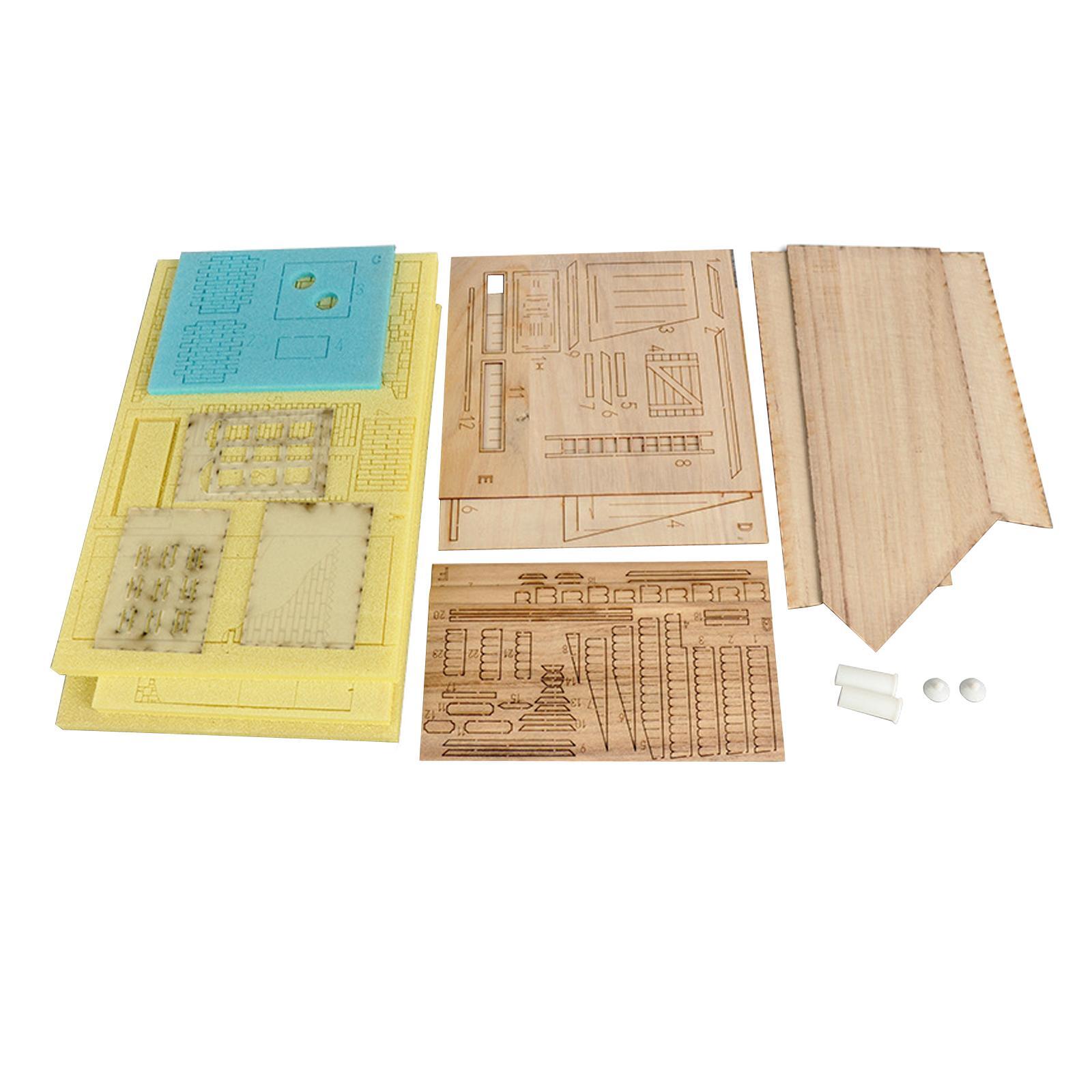 

Наборы моделей зданий 1/35, руины макета дома, ручная работа, строительные материалы