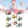 Mario Super 8pcs Kart Pull Back Car Princess Luigi Bowser Figure Toys Children