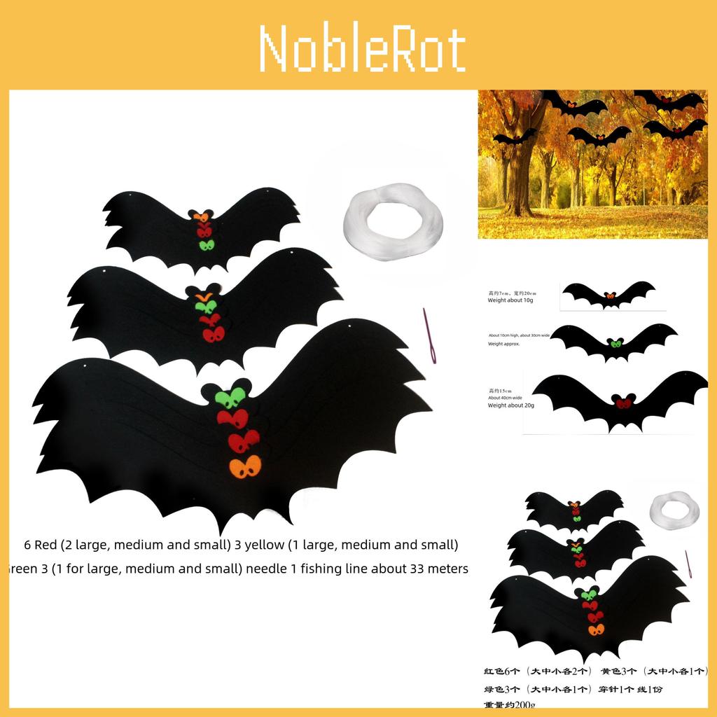 Stylish Halloween Felt Bat Decorations For Spooky Bar Party And Festive Events