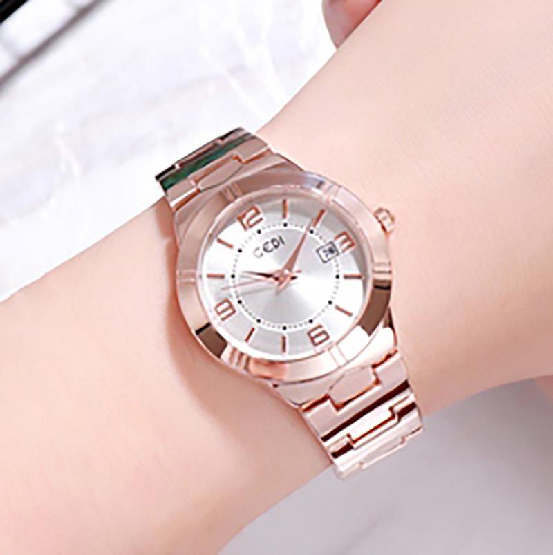 Calendar Women'S Watch Simple Waterproof Steel Belt Women'S Watch Women'S Quartz Fashion
