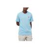 Nike Solid Color Crew Neck Short-Sleeve T-Shirt Unisex Tops Sky-Blue AR4997-499