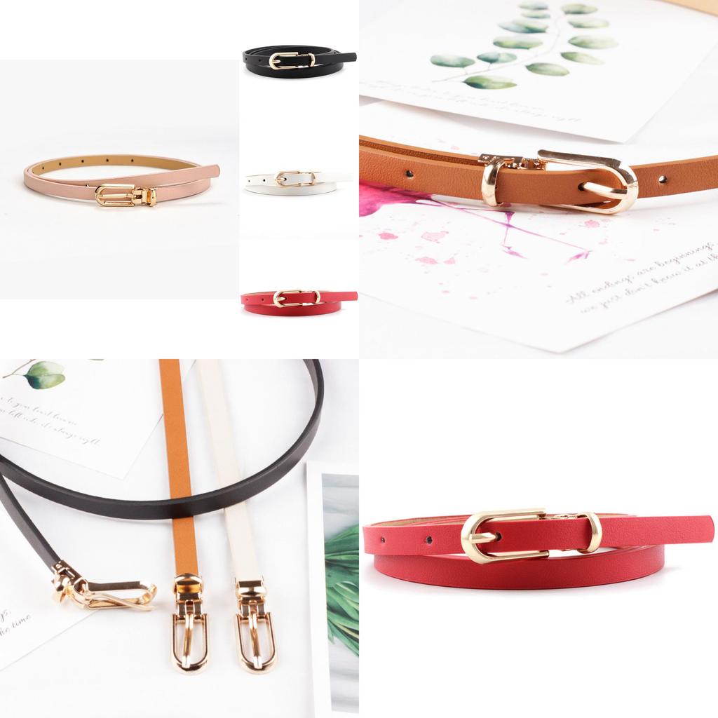 Elegant Fashionable Ladies Faux Leather Waist Belt With Versatile Colors And Slim Style