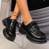 2024 Frühling und Herbst Neue Retro Lässige Damen Britischer Stil Dicksohlige Slipper Modische Vielseitige Bequeme Passform Schuhe