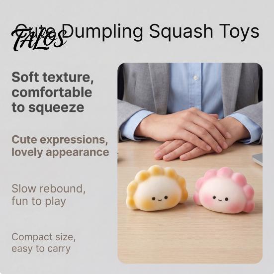 Travel Stress Reliever Dumpling Pinching Toy, Relief Soft Elastic Fidget Toy Portable Mini Ball, for Anxiety And Irritability Release Ball