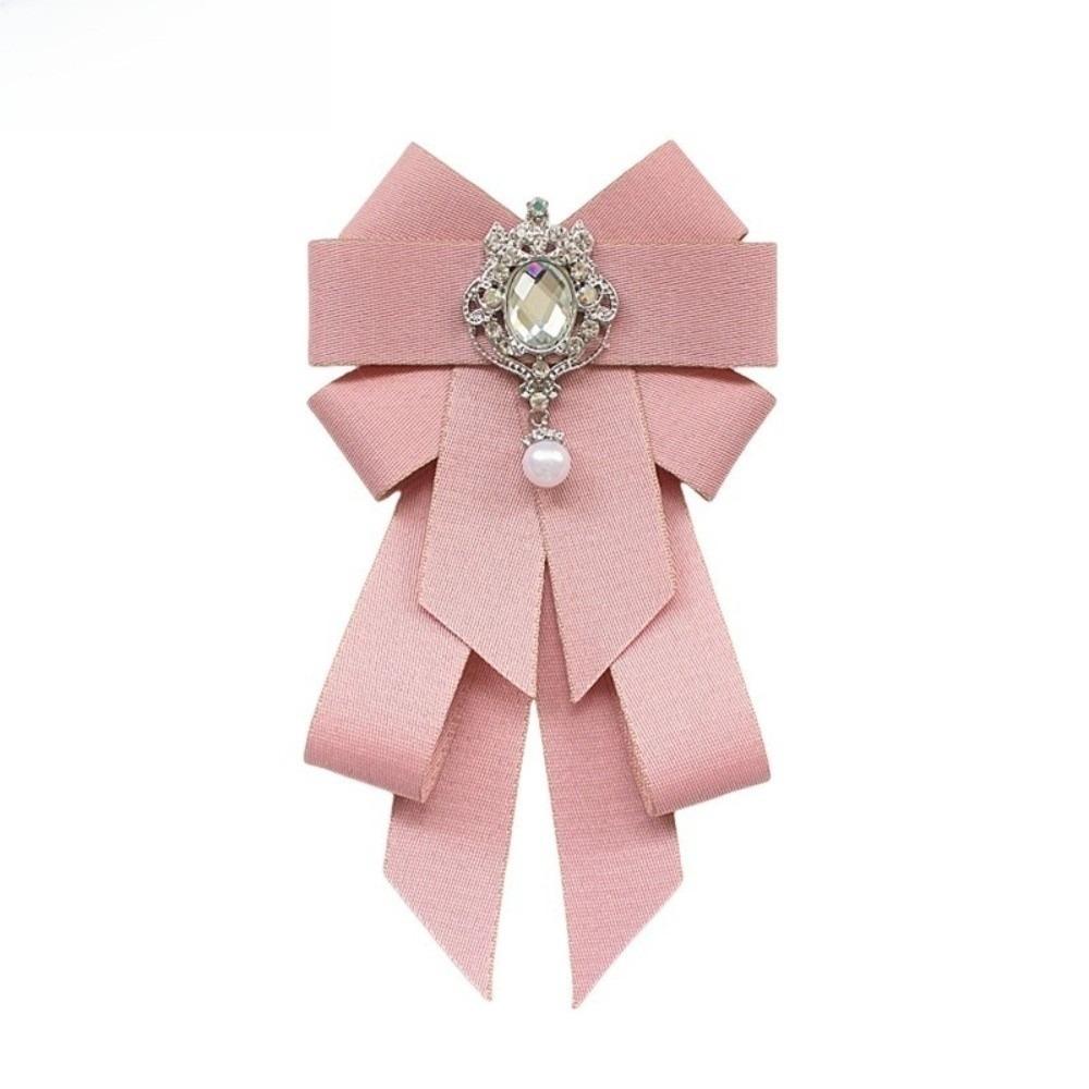 Adjustable Rhinestone Collar Flower Solid Color Men s Suit Accessory Gentleman s Bow Tie  Business