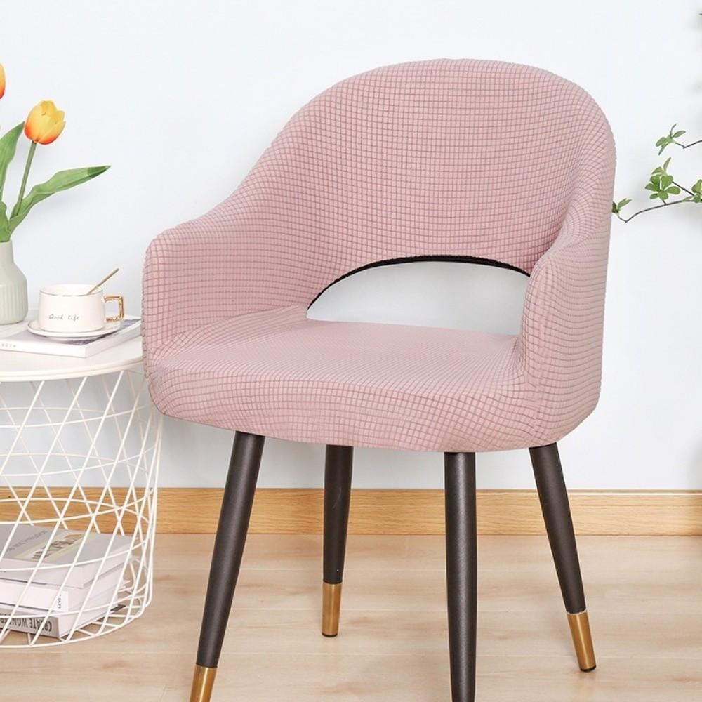 Spandex Curved Chair Covers Jacquard Dining Chair Covers Arc Armchair Covers  For Home Living Room