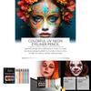 Eelhope 8 Color Neon Liquid Eyeliner Set Smooth Long Lasting Makeup For Halloween