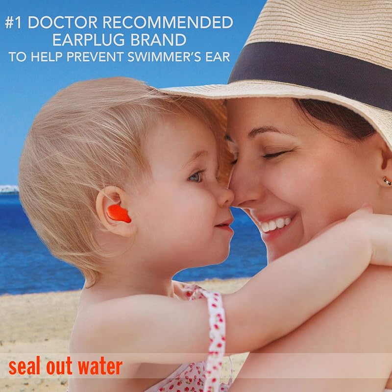 MACK'S silicone ear plugs kids size 6 pairs orange 22dB Item # 10