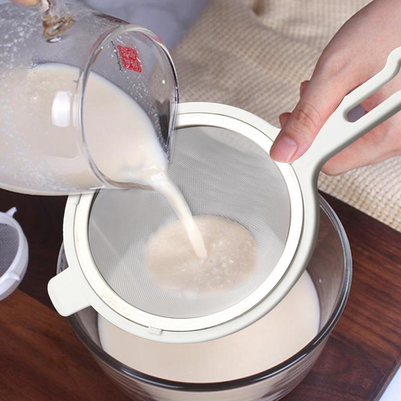 Food Strainer Stainless Steel Kitchen Food Colander colander soy milk juice slag screen Strainer Spoon Kitchen Gadgets