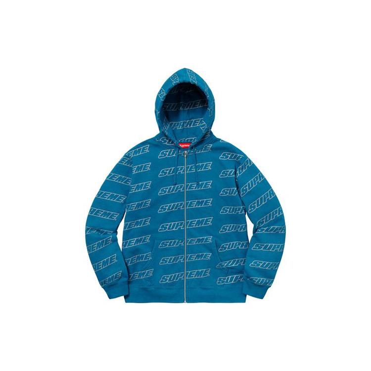 Supreme Repeat Zip Up Hooded Sweatshirt SUP-SS21-890