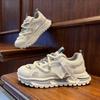 Mens Breathable Mesh-Panel Chunky Sole Casual Running Shoes Sport Sneakers