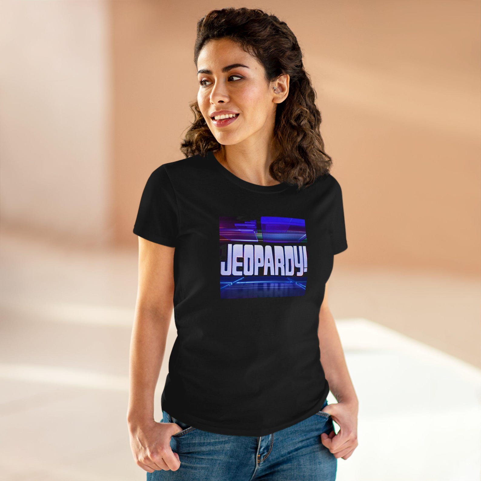 Jeopardy Game Show TV Show Logo Women s T-shirt XL
