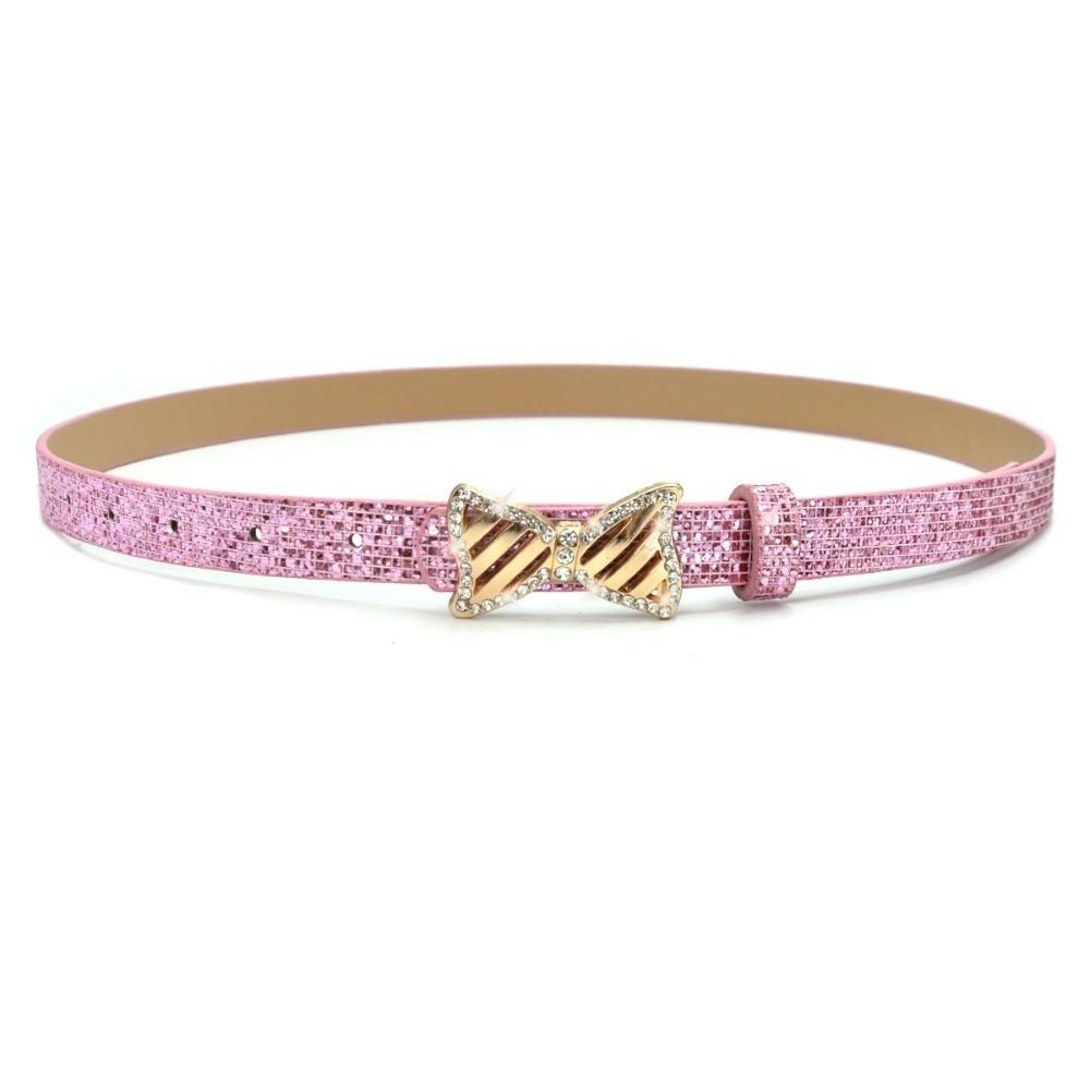Fashion Bling Bling Sparkling Rhinestone Belt Glitter Versatile Slide Buckle Belt Luxury Brand Design PU Leather Belt Women