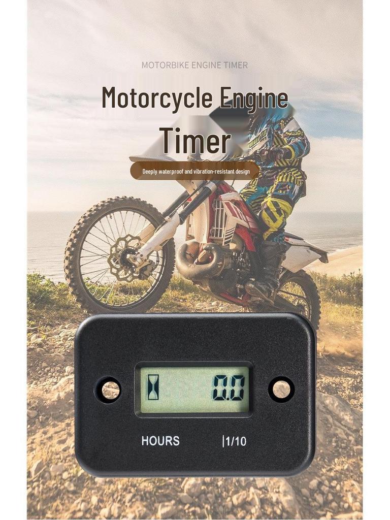 Motorcycle, Chainsaw, Lawnmower, ATV, Go-Kart Engine Hour Meter & Timer