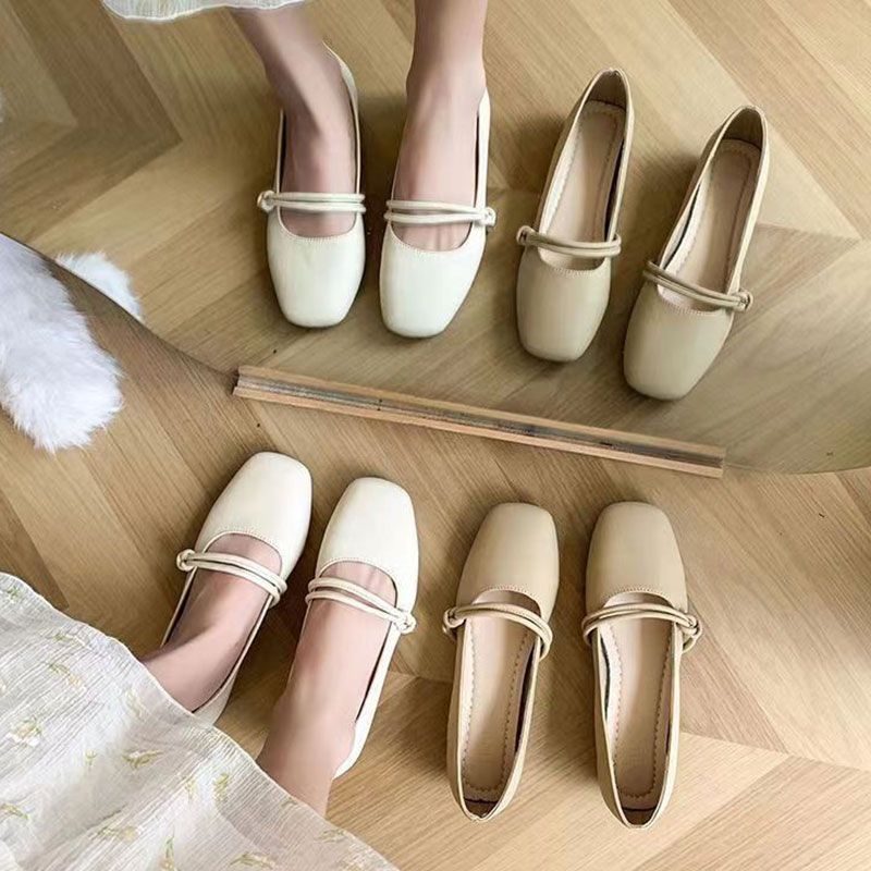 Mary Jane Fairy with Skirt Small Leather Single Shoes Girl 2025 New Spring and Autumn Evening Evening Gentle Evening Breeze Flat-bottomed Grandma Ladl