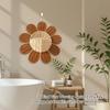 Woven Rattan Basket, Perfect For Beginners, Key Storage, Bathroom Organizer, Sunflower Design, Meditation Basket.