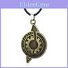 Steins Gate Gear Pendant Necklace With Alloy Material And Leather Cord For Anime Collectors