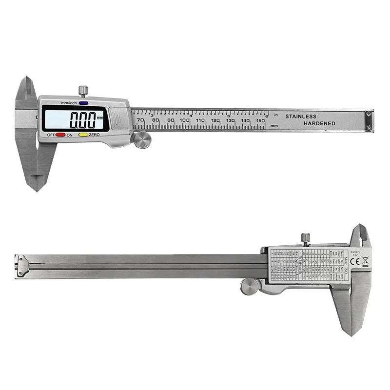 Measuring Tool Stainless Steel Digital Caliper 6 "150mm Messschieber Paquimetro Measuring Instrument Vernier Calipers Ruler