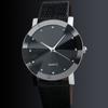 Stylish Pattern Pu Leather Strap Fashion Watch For Couples Men Women Students