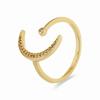 Ring - LUXENTER - Bb - 18k Yellow Gold - Cubic Zirconia - Width 16.5 Mm