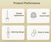 Badezimmer-Toilettenbürstenhalter aus Silikon, Lüftungsschlitz, Basis, rutschfester Kunststoffgriff, biegsame Reinigungs-Eckbürste