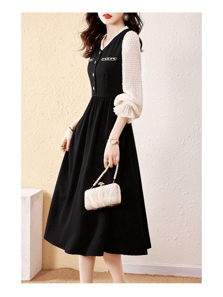 2026 Spring Forest Style Plus Size Women's Slim Fit A-Line Dress - Flattering and Fashionable