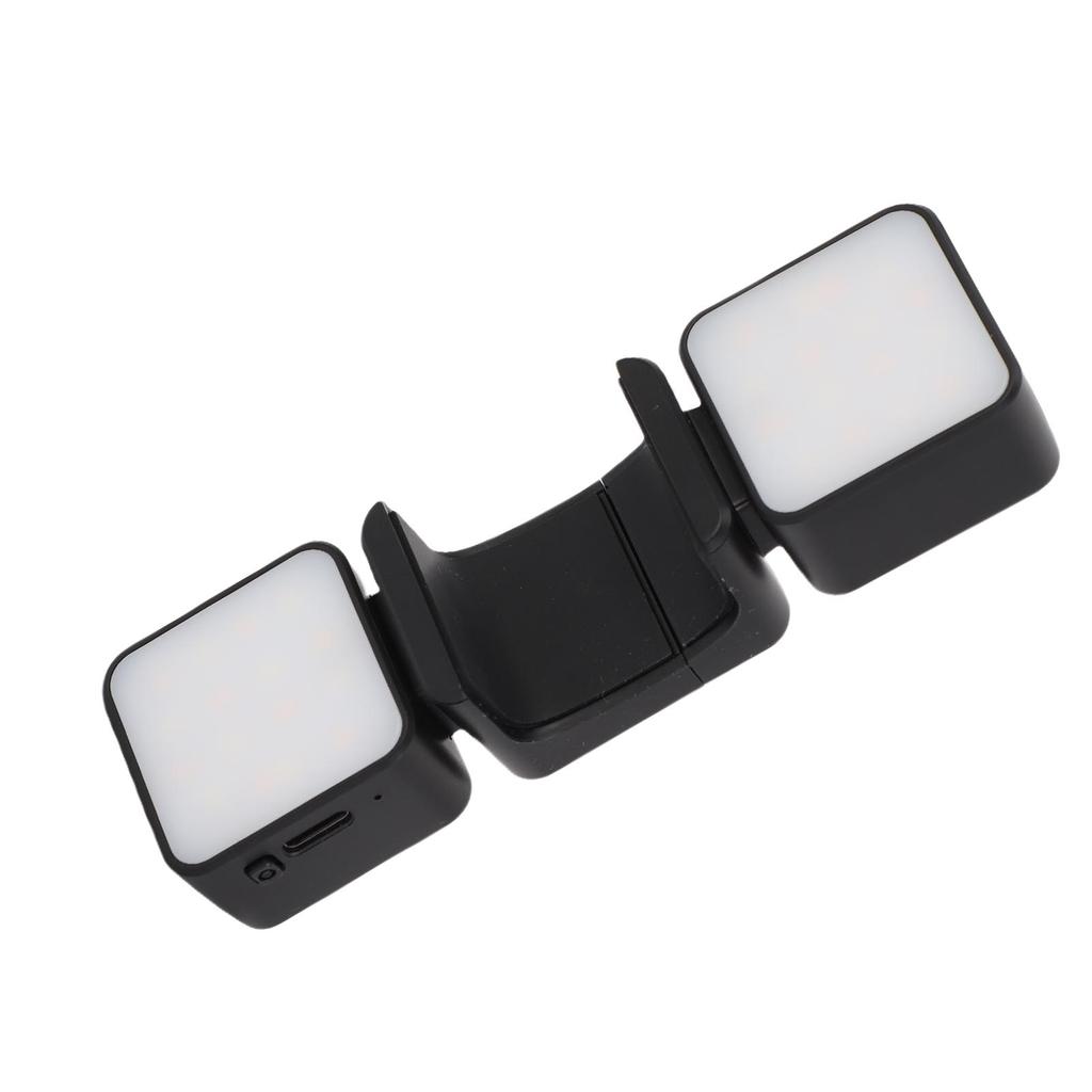 LED Fill Light Fit for DJI Pocket 3 Action Camera USB C Rechargeable Magnetic Auxiliary Dual Light Attachment for