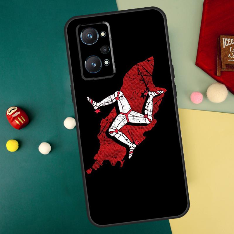

Isle of Man Flag For Realme GT7 Pro 15 13 10 11 12 14 Pro Plus C55 C71 C75 C67 C63 C61 C53 C35 C65 GT6 Case Realme GT6