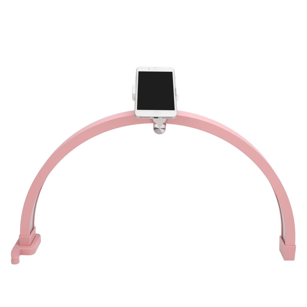 Half Moon Light for Nail 22 Inch 20W 1500LM 3200 to 5600K Foldable Half Moon Desk Lamp with Phone