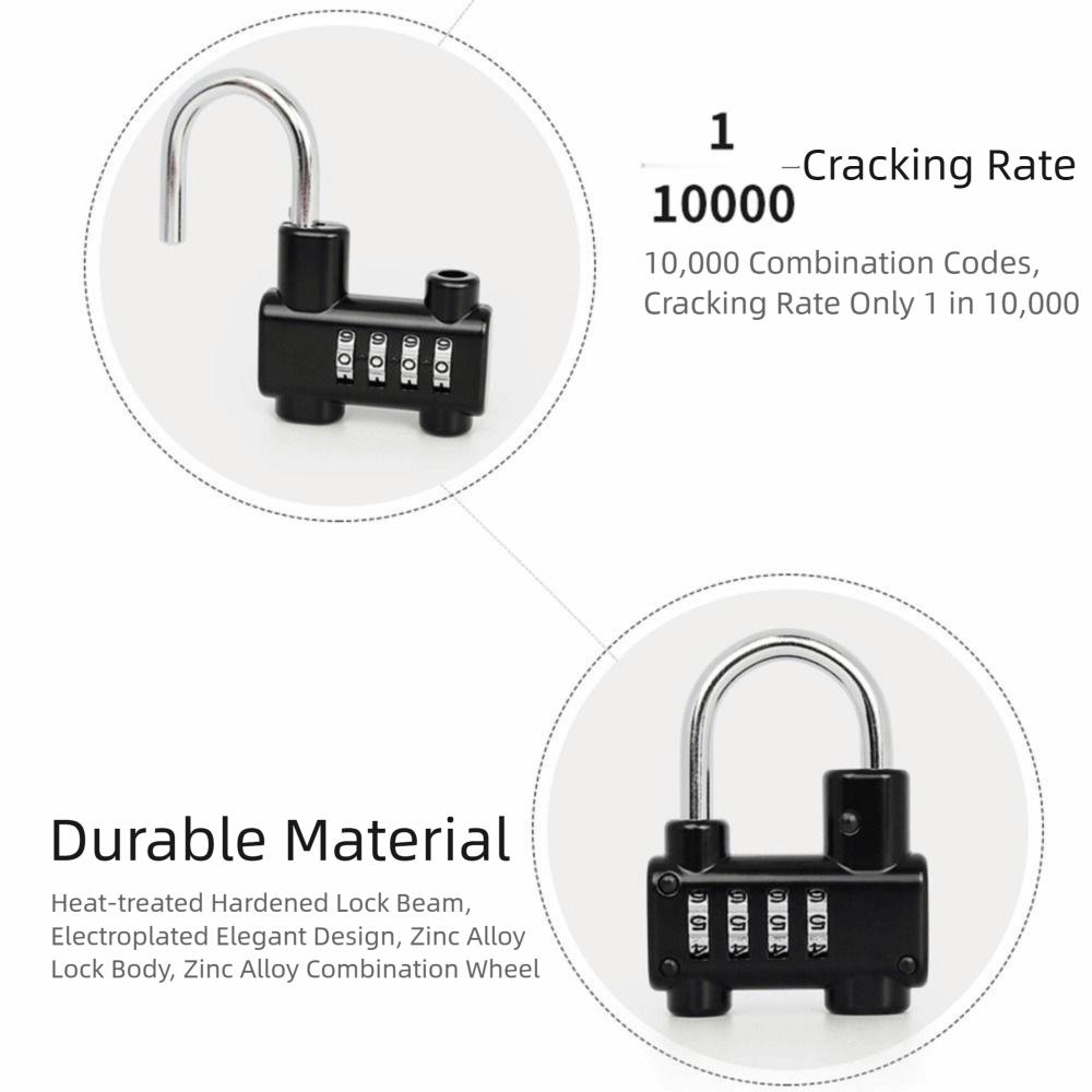 Waterproof Combination Padlock Weatherproof Protection Password Padlock Fences Cabinet