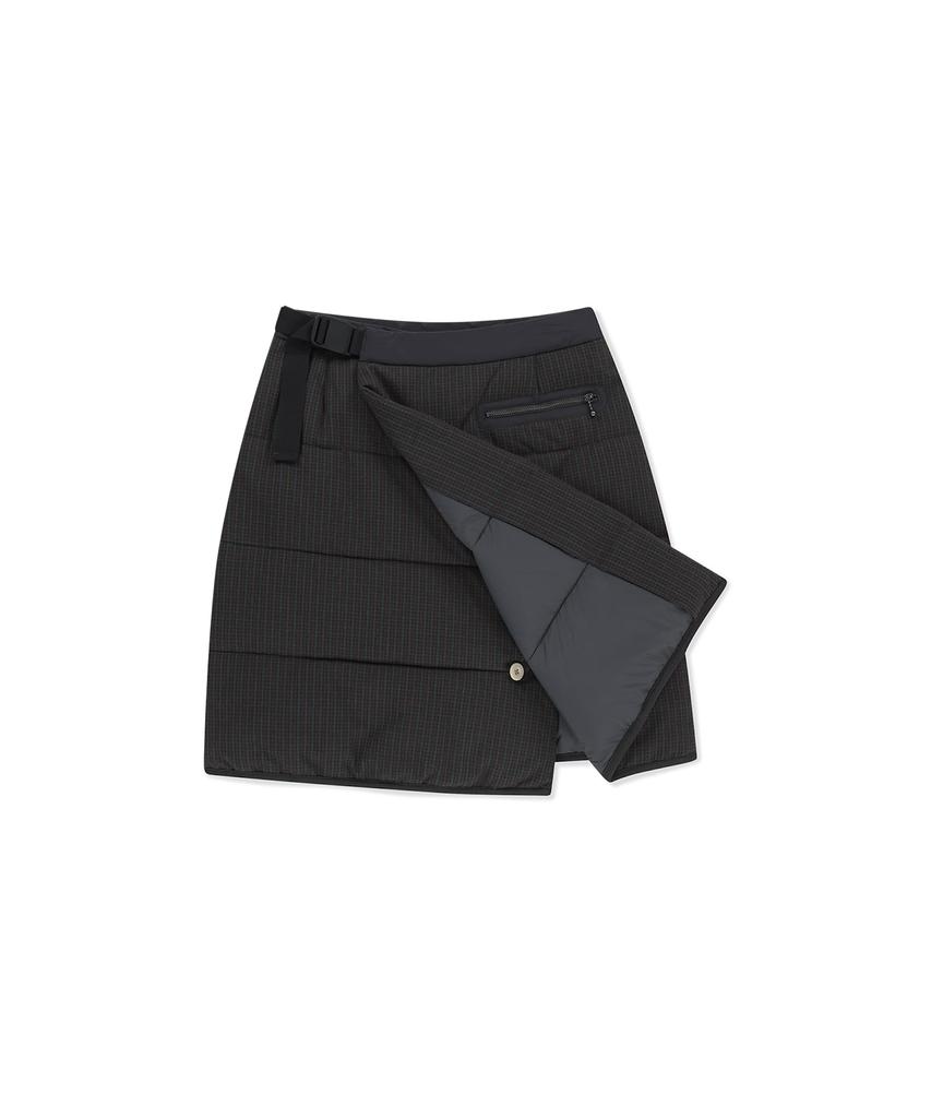 Sseonleobeutueo Flannel Insulated Lap Skirt Brown