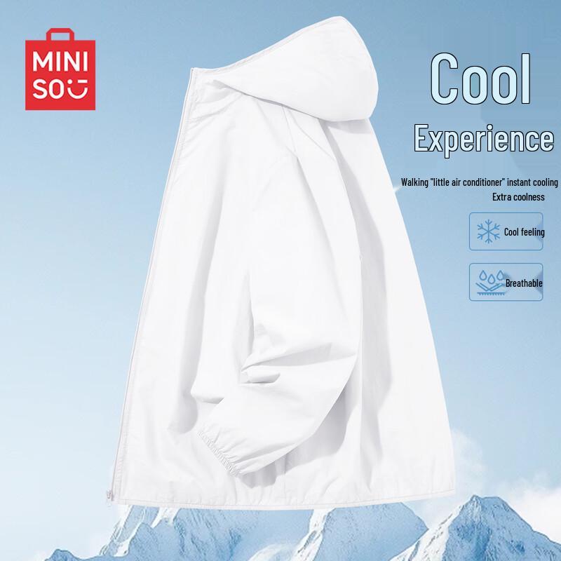 MINISO Unisex Lightweight Ice Silk Sun Protection Hoodie 4XL