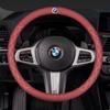 For BMW Car Steering Wheel Cover M X1 X3 X5 X6 G20 G30 E39 E46 E87 E90 E92 F10 F15 F30 Suede Suede Leather Accessories /Stickers rvbf26
