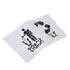 Recycle and Trash Stickers Indoor Outdoor Kitchen Office Organization Garbage Bin Waste Basket Labels