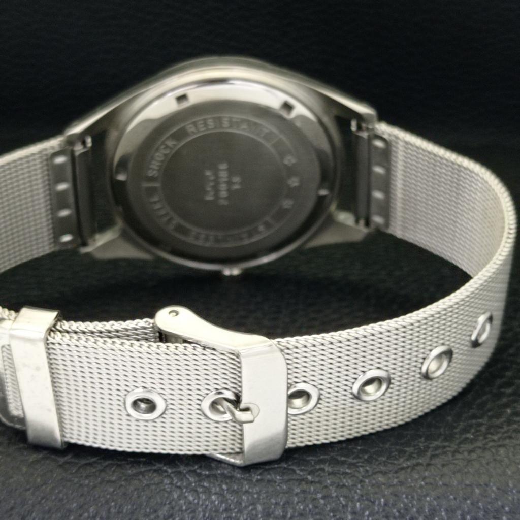 Gebrauchte indische Herrenuhr HMT Janata mit Handaufzug und weißem Zifferblatt, A432523-2