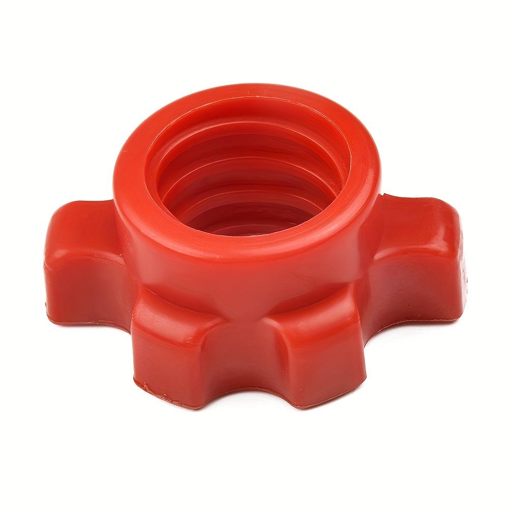 Capace pentru Capetele Barei de Gantere Pregătite pentru Fitness | Capace pentru Capetele Barei de Gantere - Cleme de Blocare Sigure pentru Bare de Halteră Standard, Prindere Cauciucată, Accesoriu Sală