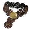 Casual Buckle Belt for Women Gothics Style Waist Belt HollowedOut Wide Belt for Teens Girls Female Western Cowboy Belt