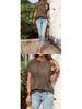 European & American Style Women's Solid Color Button Short Sleeve T-Shirt - Spring/Summer Collection