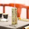 Arzător de tămâie retro Vertical Zen Buddha Heart Sutra Pillar Suport de tămâie din metal vintage Decor pentru birou
