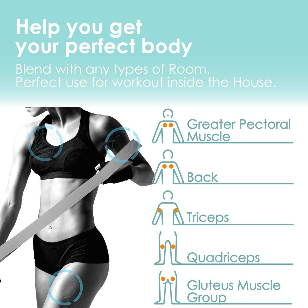 Eclear Sports Training Fabric with Storage Band and Training Light Blue Tube, Soft, Tear-Resistant Type, Booklet, (HCF-TBFSBUL)