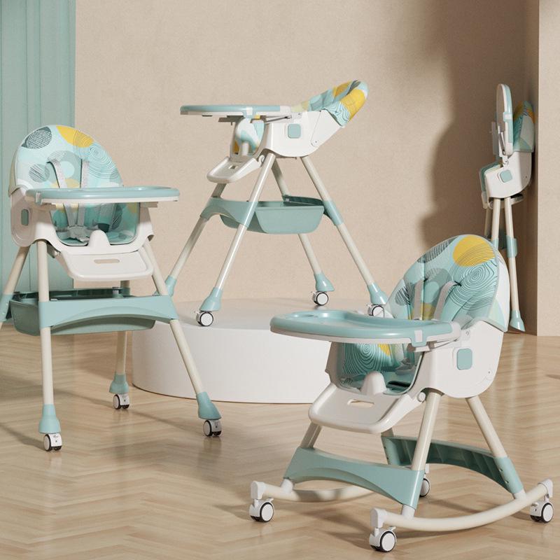 Multifunctional Foldable Baby High Chair for Infants: Convenient Eating and Table Seat